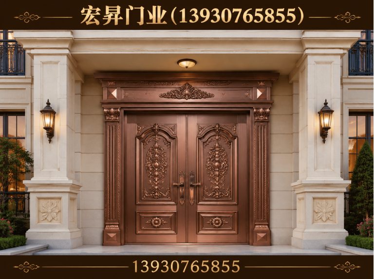 河北沧州经济开发区铸铝门展示图